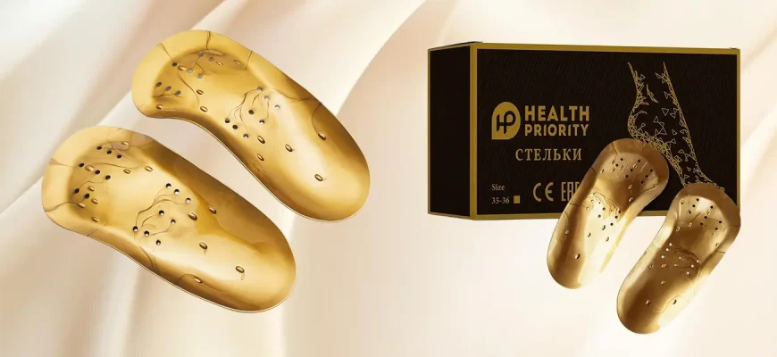 Коррекционные стельки WHIEDA Health Priority. Анатомические стельки с 20 тысячами массажных точек для коррекции плоскостопия, улучшения осанки и массажа рефлекторных зон стопы.